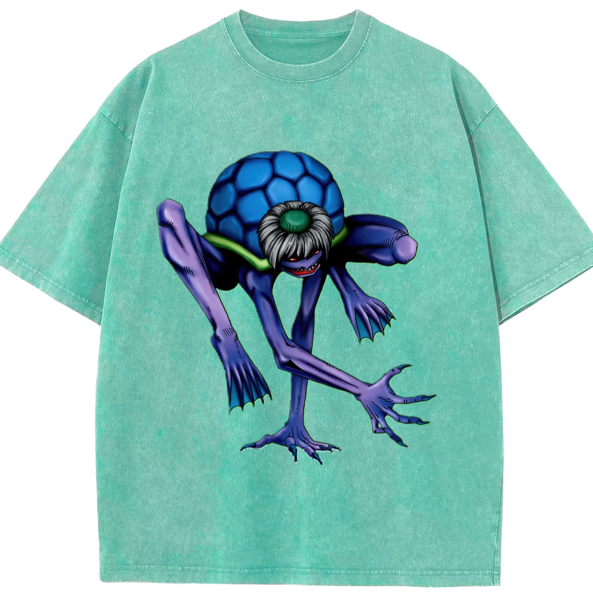 （画像用） 遊☆戯☆王 Yu-Gi-Oh! 綿100% ヴィンテージ風 半袖Tシャツ（フロントプリント）